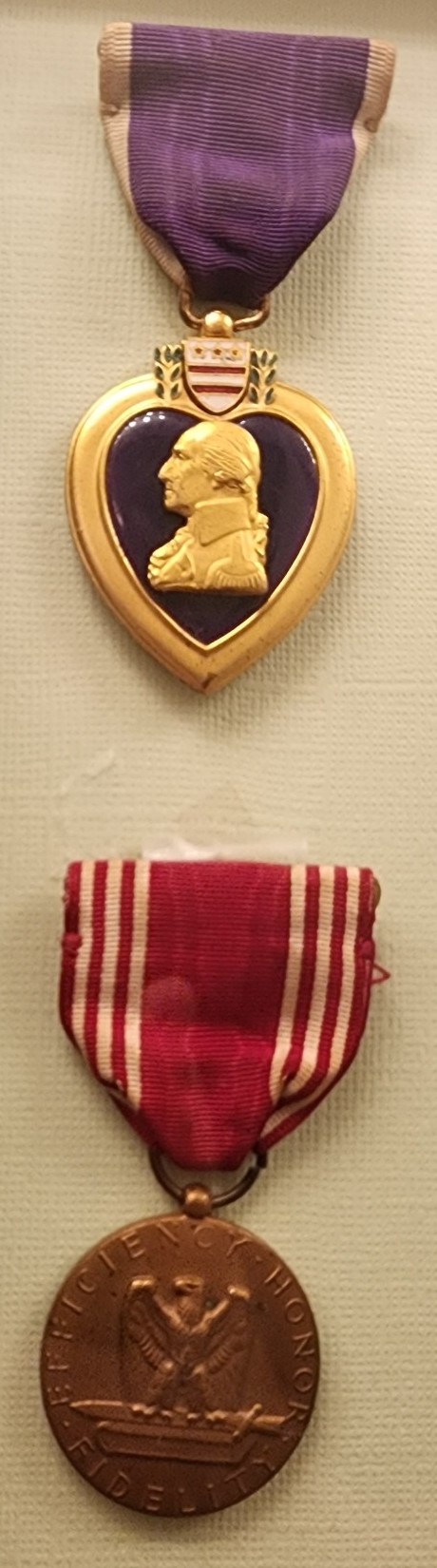 Sgt. O’Connor’s Purple Heart and Good Conduct Medal